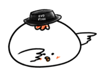 little chicken princess sticker #14498038