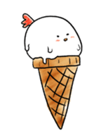 little chicken princess sticker #14498042