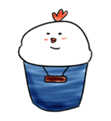 little chicken princess sticker #14498044