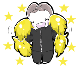 A little bunny for sports players sticker #14498743