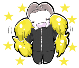 A little bunny for sports players sticker #14498743