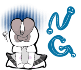 A little bunny for sports players sticker #14498751