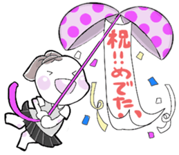 A little bunny for sports players sticker #14498752