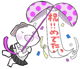 A little bunny for sports players sticker #14498752
