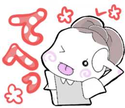 A little bunny for sports players sticker #14498761