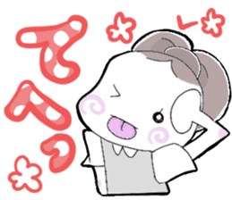 A little bunny for sports players sticker #14498761