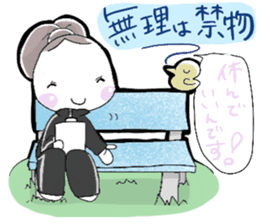 A little bunny for sports players sticker #14498762