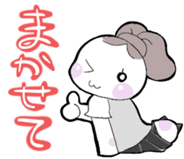 A little bunny for sports players sticker #14498765