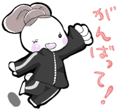 A little bunny for sports players sticker #14498768