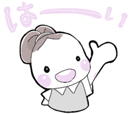 A little bunny for sports players sticker #14498772