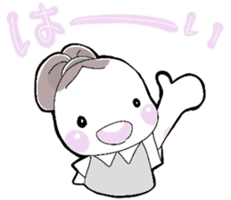 A little bunny for sports players sticker #14498772