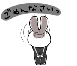 A little bunny for sports players sticker #14498773
