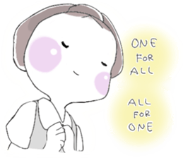 A little bunny for sports players sticker #14498774