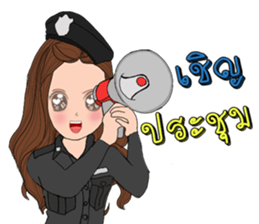 Policewoman Thailand sticker #14500187