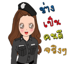 Policewoman Thailand sticker #14500188
