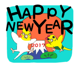 Parakeets The New Year sticker #14500662