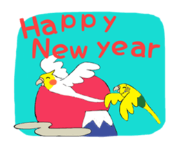 Parakeets The New Year sticker #14500677