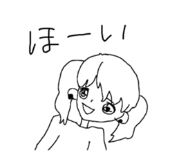 Picture of girls drawn by girl sticker #14500680