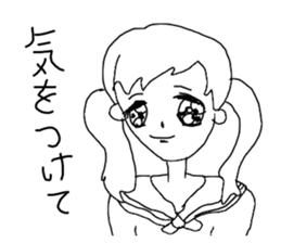 Picture of girls drawn by girl sticker #14500692