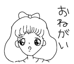 Picture of girls drawn by girl sticker #14500705