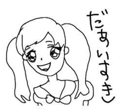 Picture of girls drawn by girl sticker #14500711