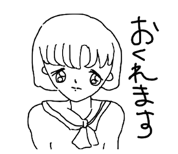 Picture of girls drawn by girl sticker #14500715