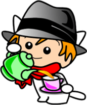 Hatter of cat-5 sticker #14500839