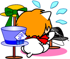 Hatter of cat-5 sticker #14500840