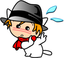 Hatter of cat-5 sticker #14500842