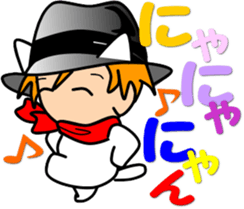 Hatter of cat-5 sticker #14500851