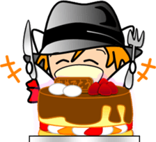 Hatter of cat-5 sticker #14500853