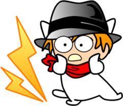 Hatter of cat-5 sticker #14500855