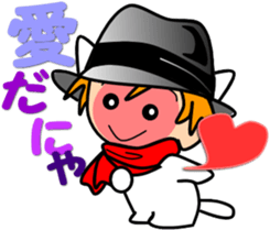 Hatter of cat-5 sticker #14500867