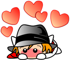 Hatter of cat-5 sticker #14500869