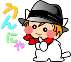 Hatter of cat-5 sticker #14500873
