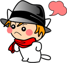 Hatter of cat-5 sticker #14500875