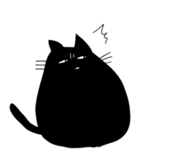 Clumsy cute cat sticker #14501893