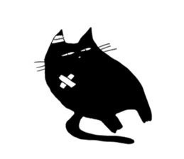 Clumsy cute cat sticker #14501913