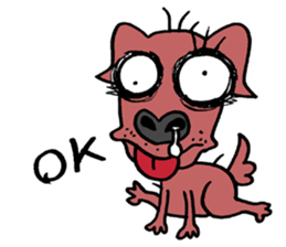 beware of dog bites sticker #14503281