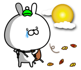 rabbit and mountain sticker #14503366