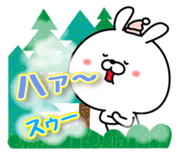 rabbit and mountain sticker #14503367