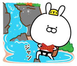 rabbit and mountain sticker #14503369