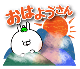 rabbit and mountain sticker #14503370