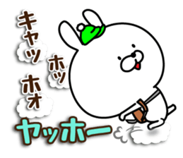 rabbit and mountain sticker #14503379