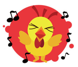Happy New Year Chicken sticker #14503673