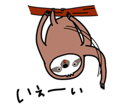Winter sloth sticker #14504234