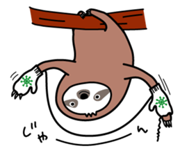 Winter sloth sticker #14504245
