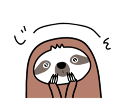Winter sloth sticker #14504246