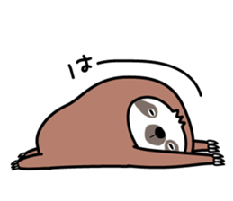 Winter sloth sticker #14504248