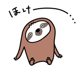 Winter sloth sticker #14504249